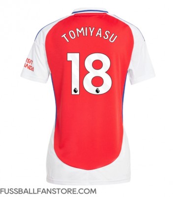 Arsenal Takehiro Tomiyasu #18 Replik Heimtrikot Damen 2024-25 Kurzarm